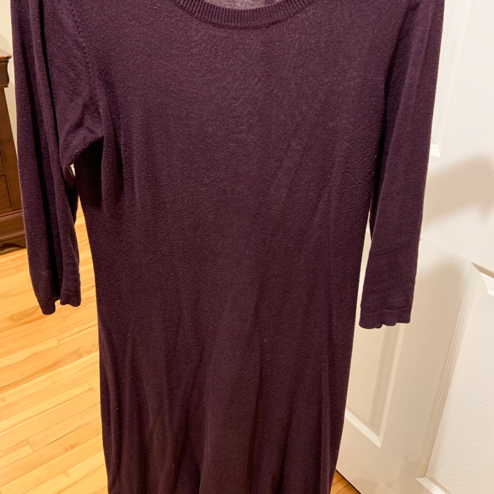 Ladies Medium sweater dress. Burgundy. Cotton Rayon blend. Light and breathable